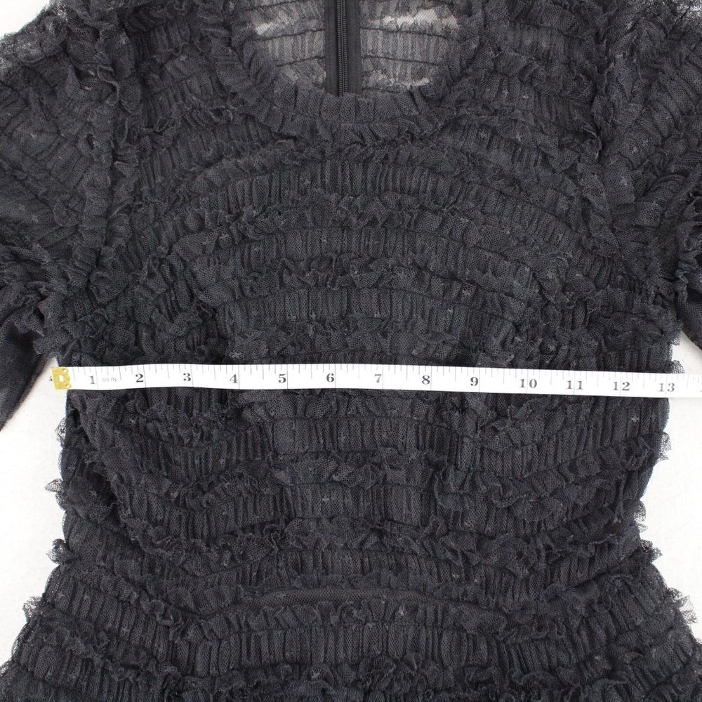 Needle & Thread Black Ruffle Mini Dress - Picture 11 of 12